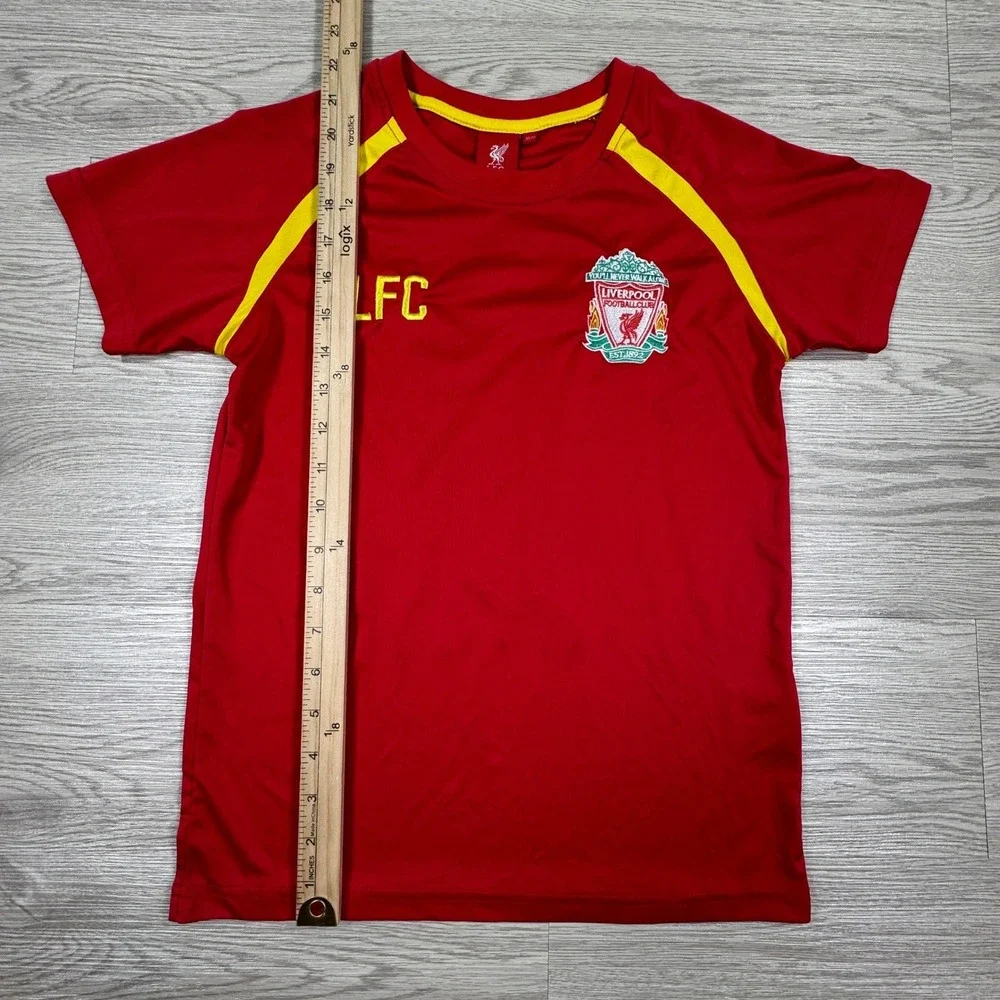 Liverpool FC Kids Jersey Mohamed Salah 11 Red Soccer Shirt Size 10/11 Yrs LFC